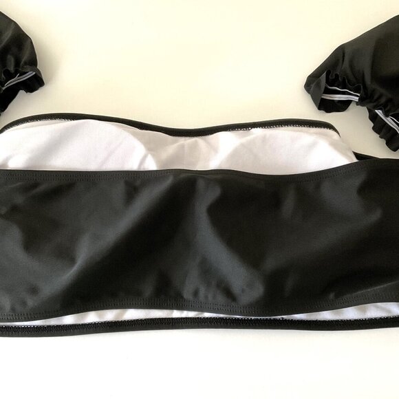 NEW SLEEVED OFF SHOULDER BIKINI TOP (Runs smaller ) - Picture 4 of 12